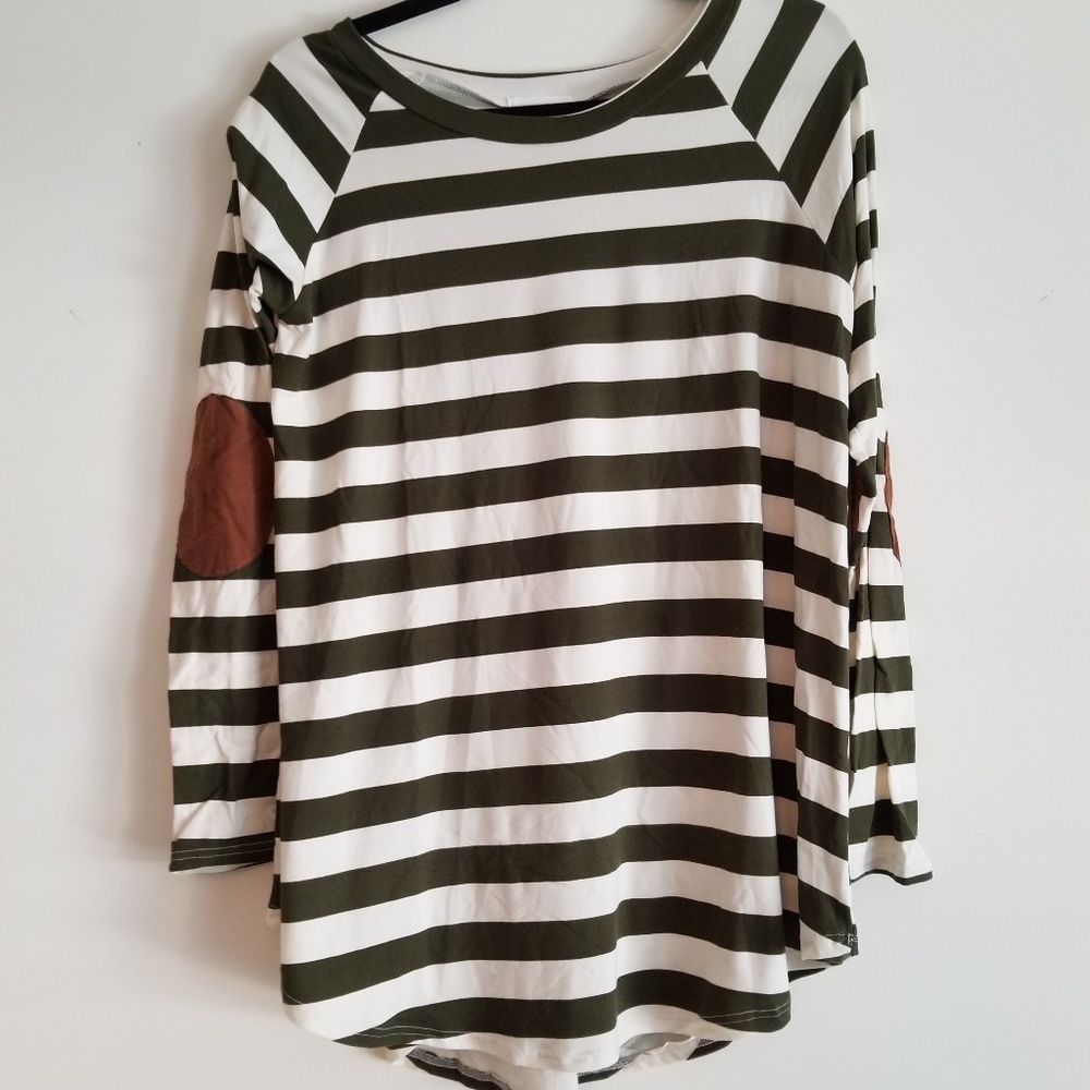green striped long sleeve